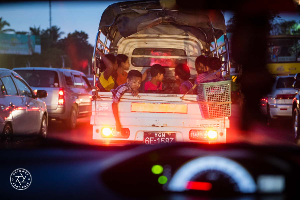 Traffic in Yangon