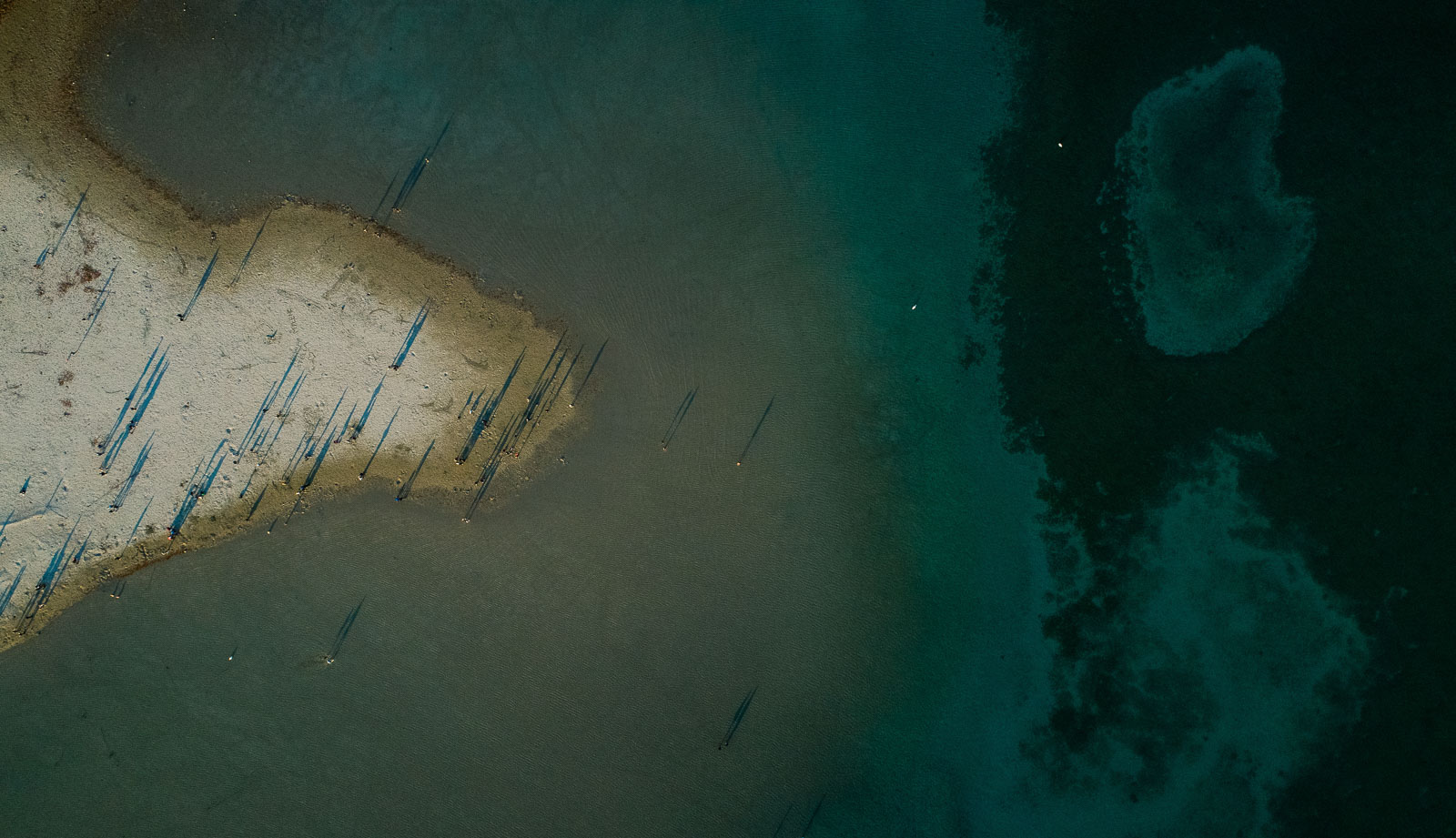 La plage du Paquier vu du ciel