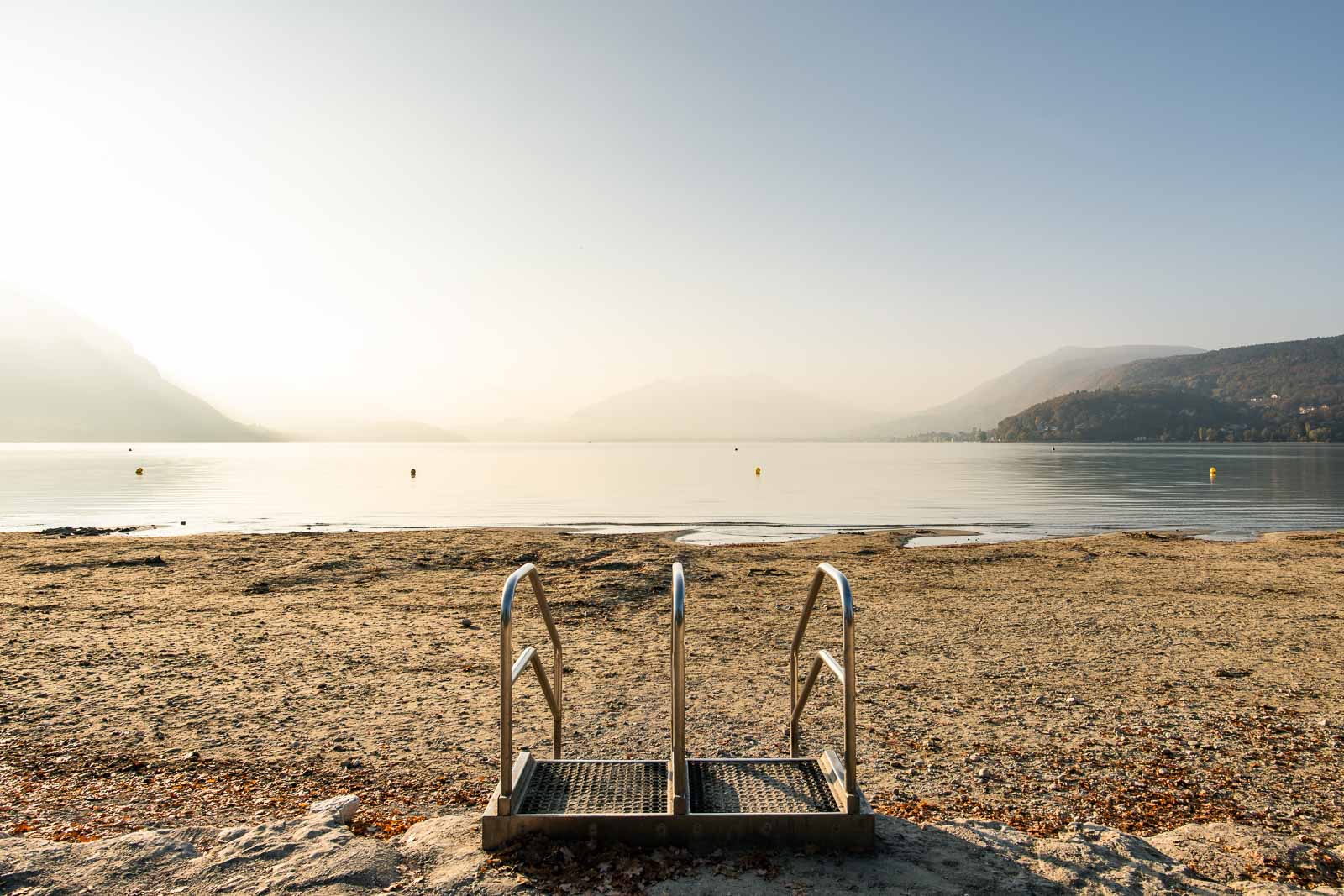 La plage d'Albigny s'agrandit