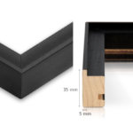 Cadre Bois Noir Moderne
