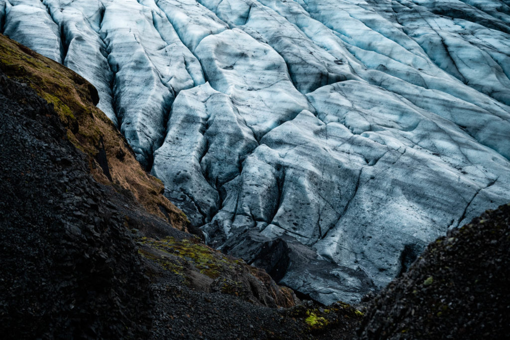 glacier islandais. Format paysage